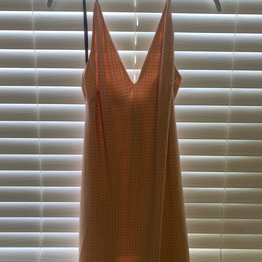 Light pink rhinestone dress BEBE